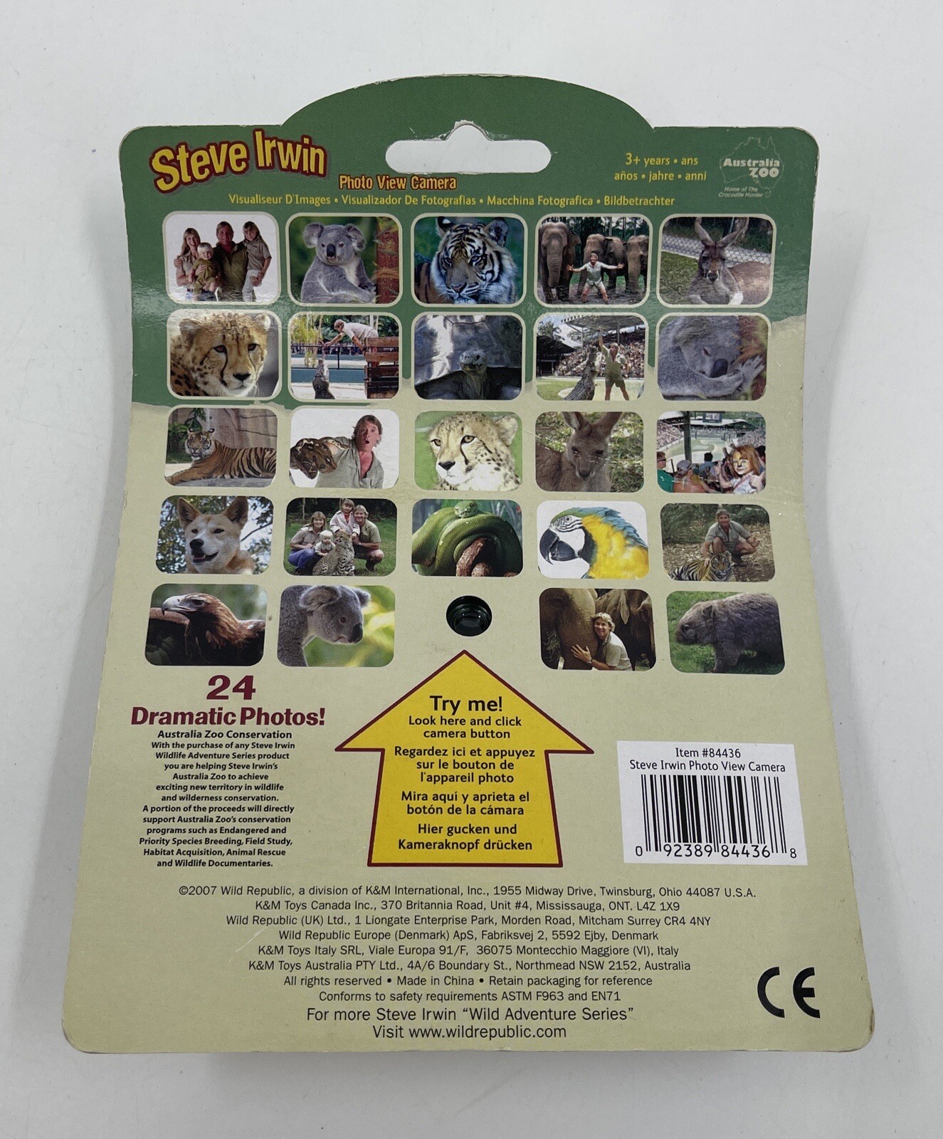 Australia Zoo Steve Irwin Crocodile Hunter Photo View Camera Vtg Toy New NIP