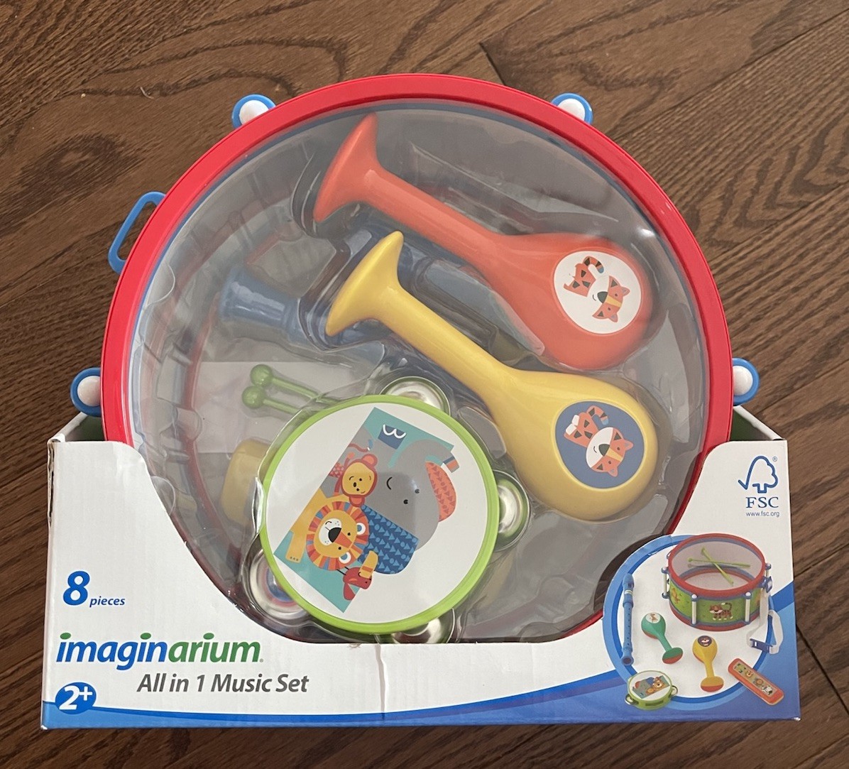 imaginarium All in 1 Music Set 8 Piece Kids Musical Drum Ages 2+ Years