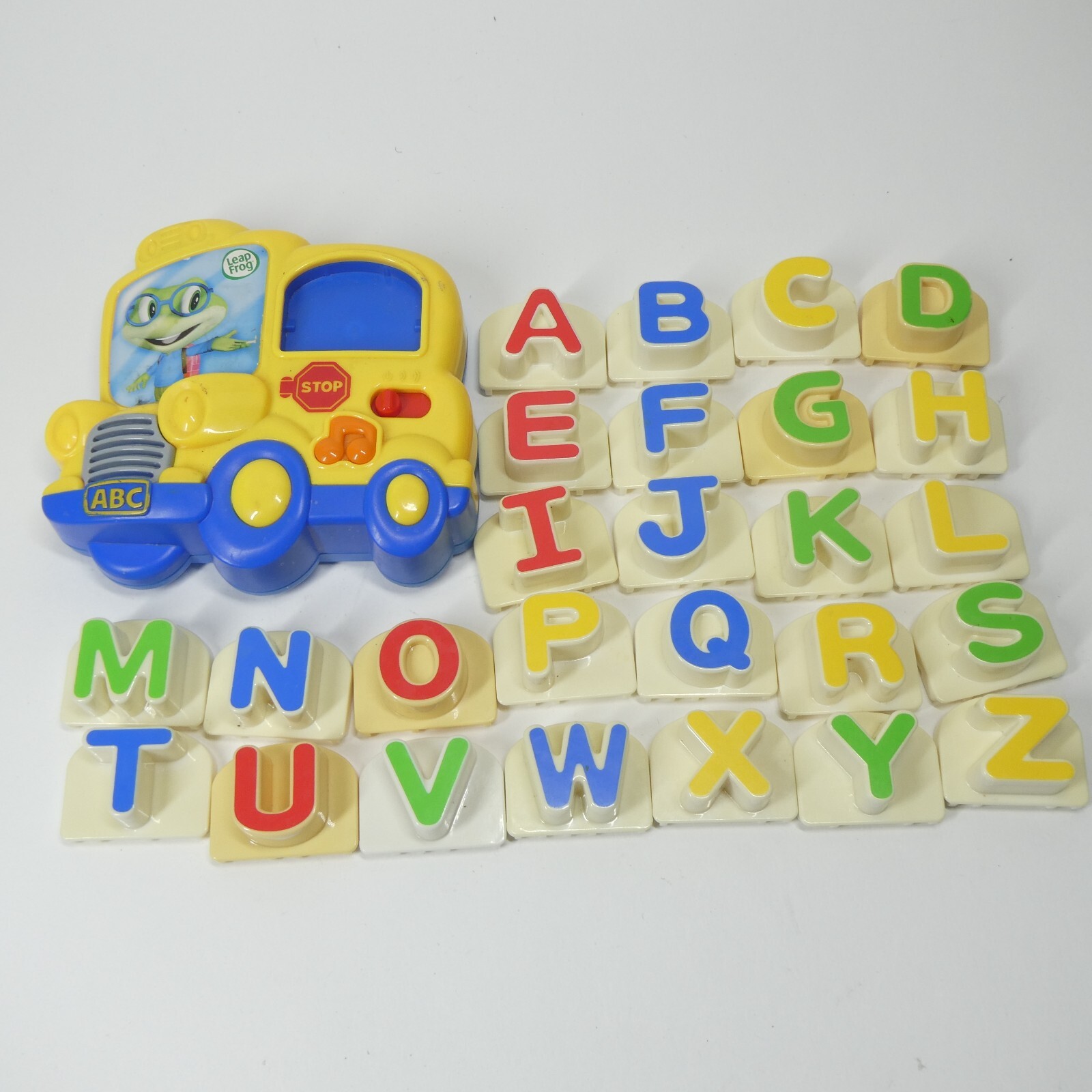 Leap Frog Fridge Phonics Bus Alphabet Magnets Complete Set TESTED WORKS Leapfrog