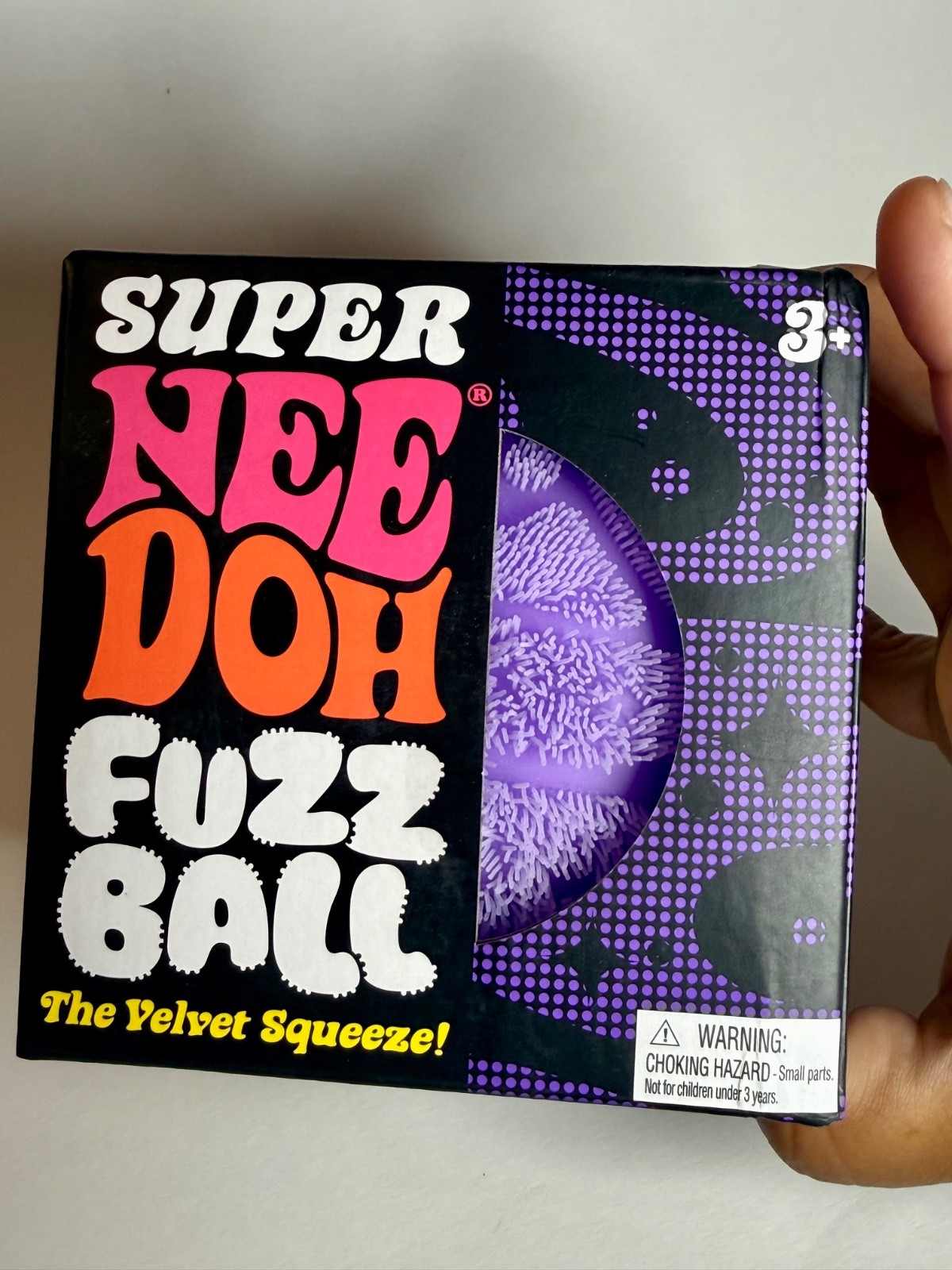 NeeDoh SUPER FUZZ Ball Purple Giant XL Fuzzy Squishy Toy 🔥 100% AUTHENTIC