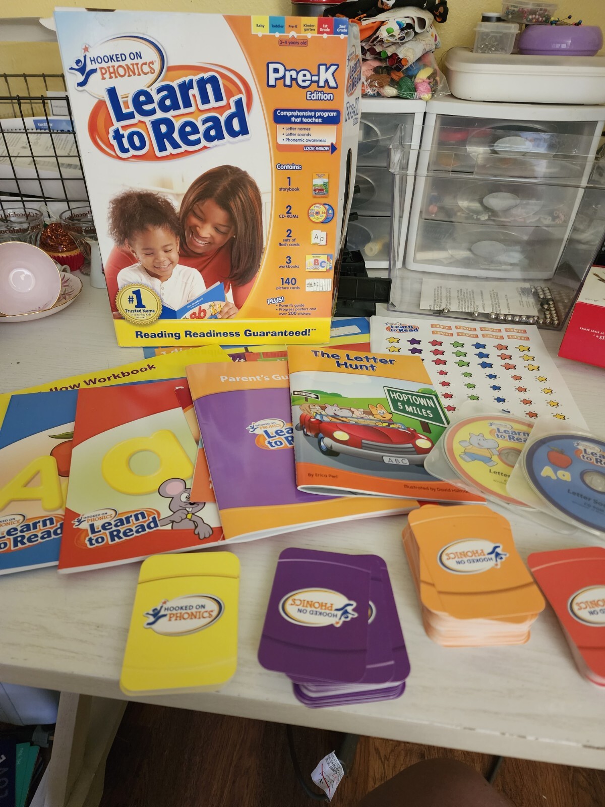New open box Hooked On Phonics Pre-K Learn to Read Edition Program 3-4 Years