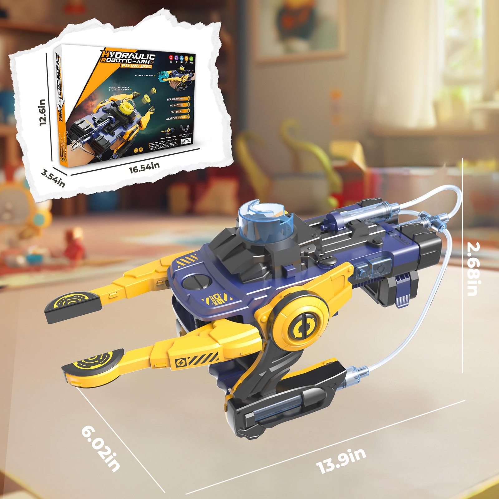 Smilesskiddo Smiesskiddo Robotic Mechanical Hand Stem Toy For Kids 8 9 10 11 12