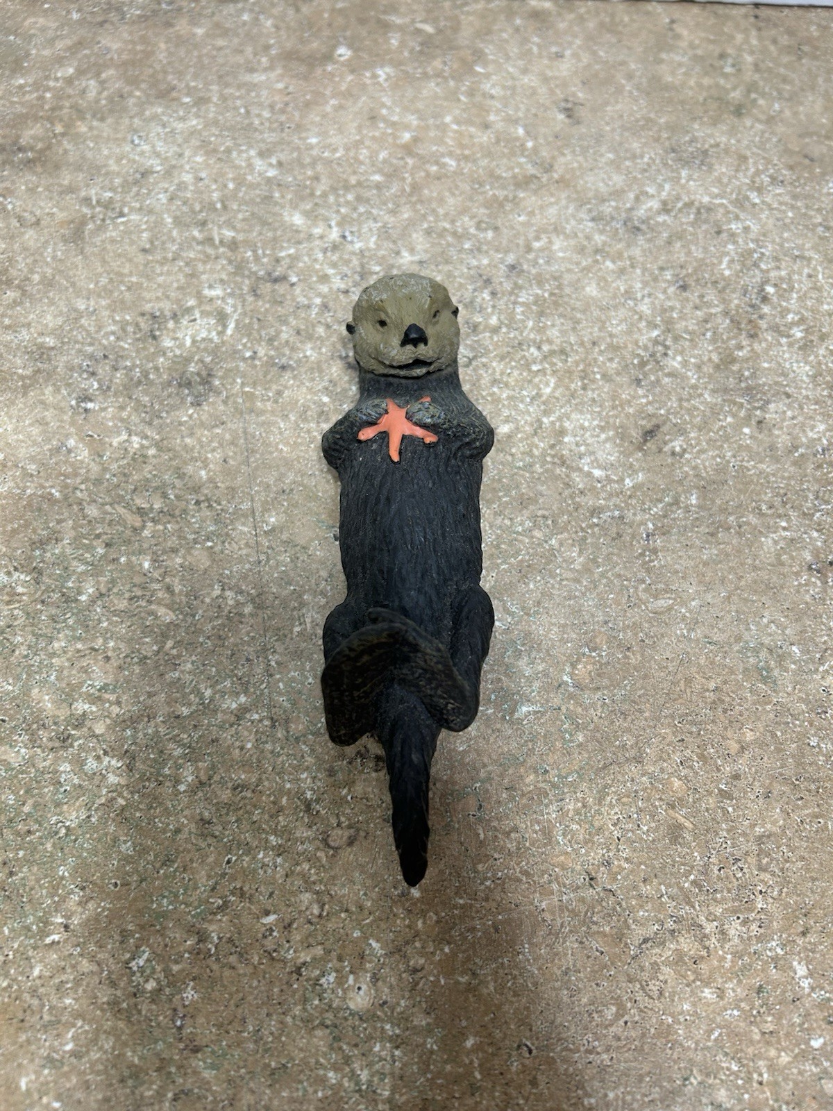 Safari Ltd. Sea Otter Figure With Starfish 2003 Marine Mammal