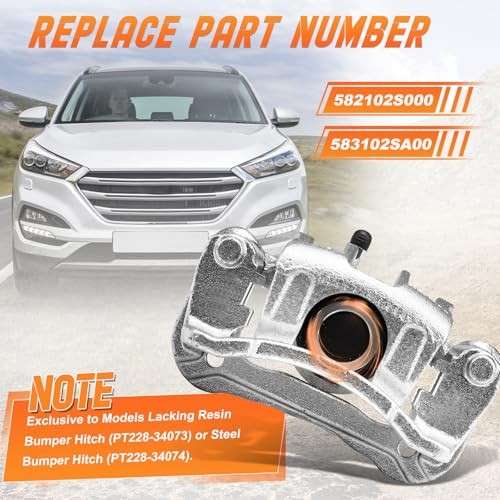 Brake Caliper Assembly with Bracket Fit for Hyundai Tucson 2010-2015; KIA