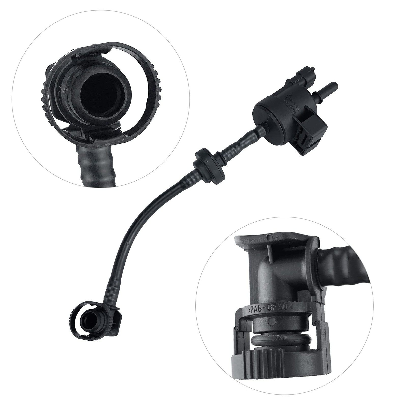 Vapor Canister Purge Valve Solenoid EVAP 1.5 x 10.5 x 2.5 inches
