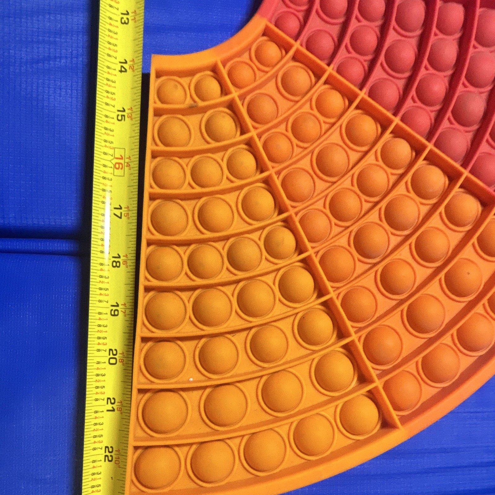 Large Rainbow Semicircle Pop It Tactile Sensory Toy Ages 3+ Multicolor