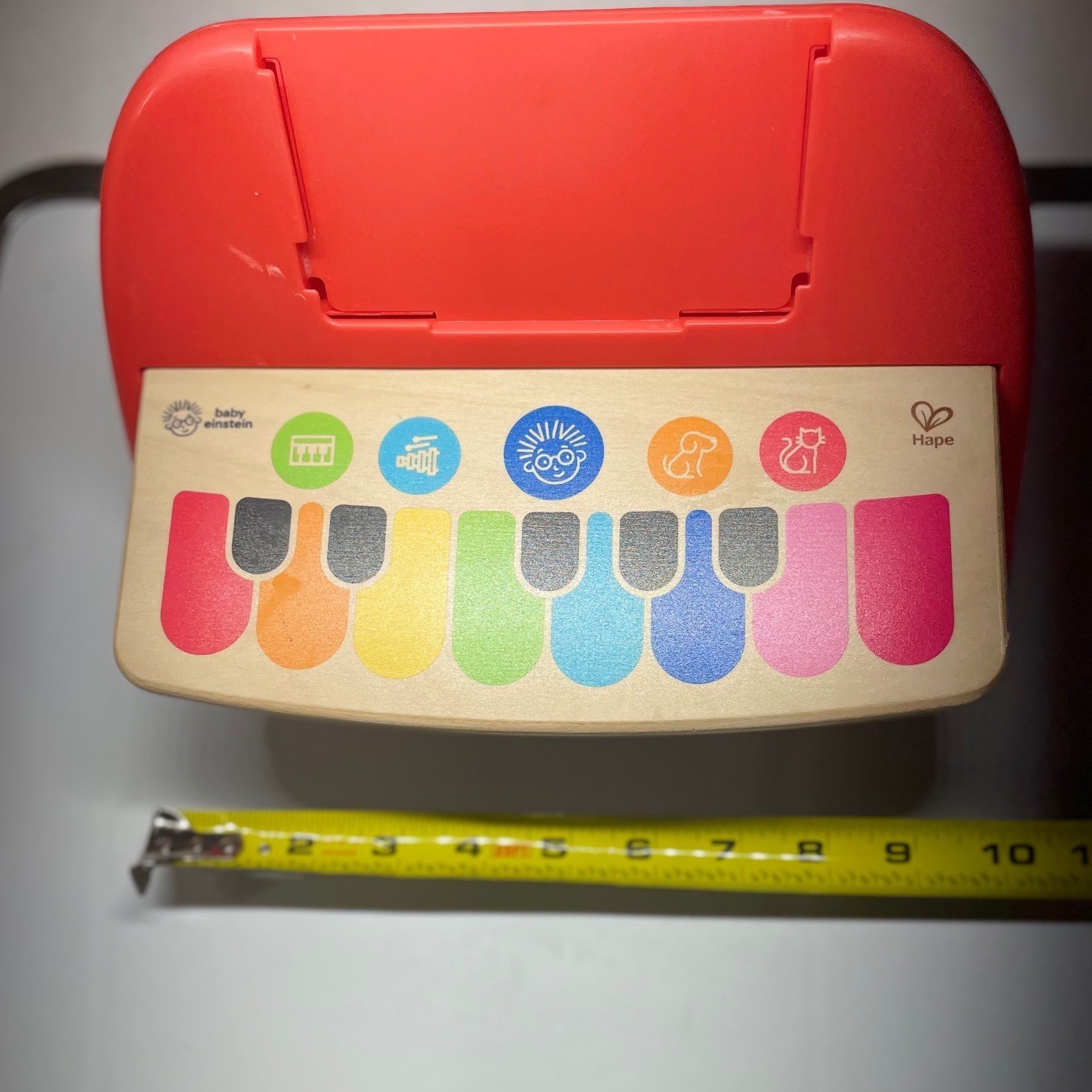 Baby Einstein Hape Magic Touch Piano Wooden Musical Toy Red/Pink