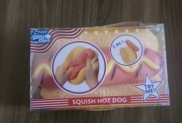 Sunny Days Squish Hot Dog 2 in 1 – Brand New