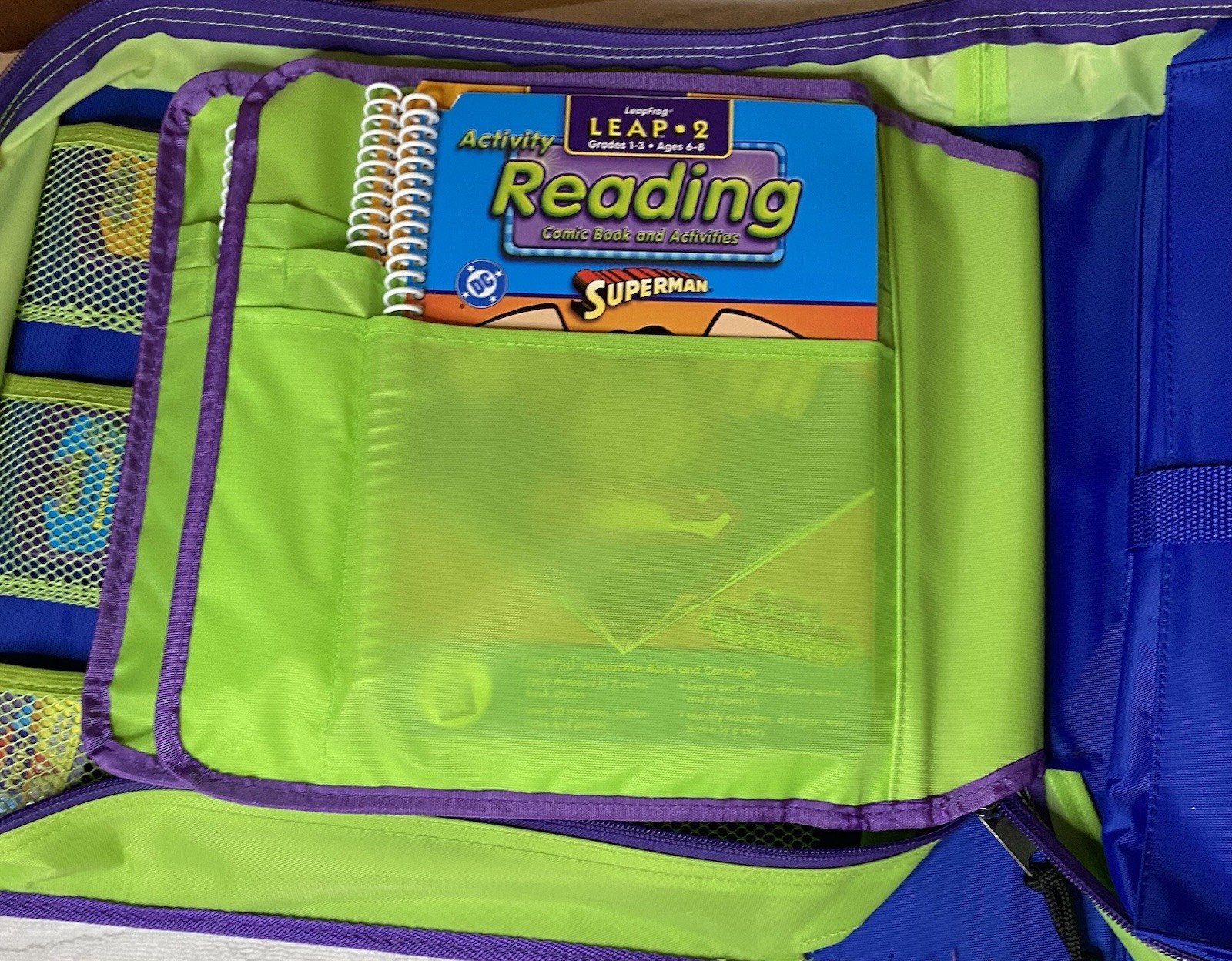 LeapFrog Leap Pad Learning System, Case, Books, Cartridges *UNTESTED