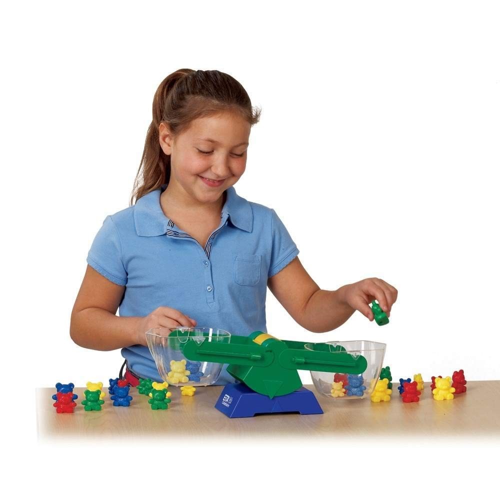 Hand2Mind Plastic Bucket Balance For Kids Ages 5-8 Hands-On Way To Learn About
