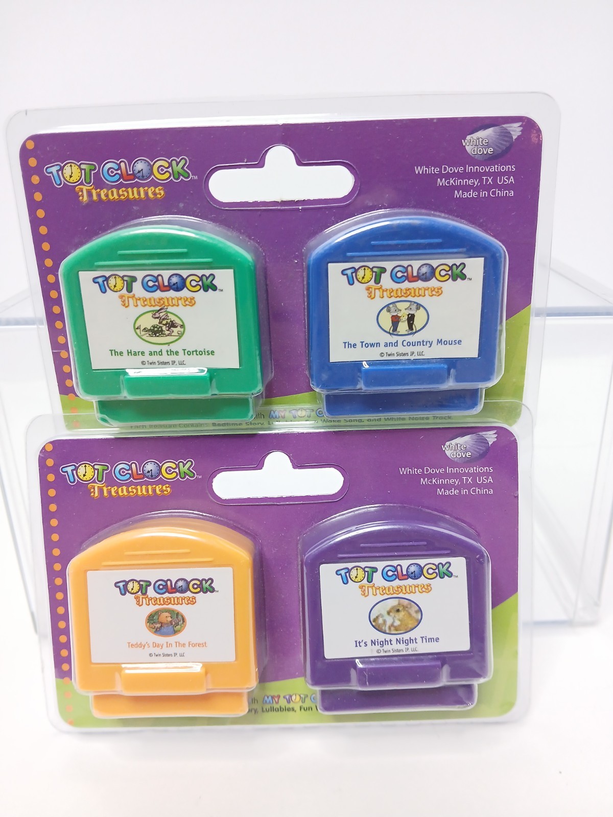 Set of 2 Tot Clock Treasure Story Cartridges 2 Pack Brand New