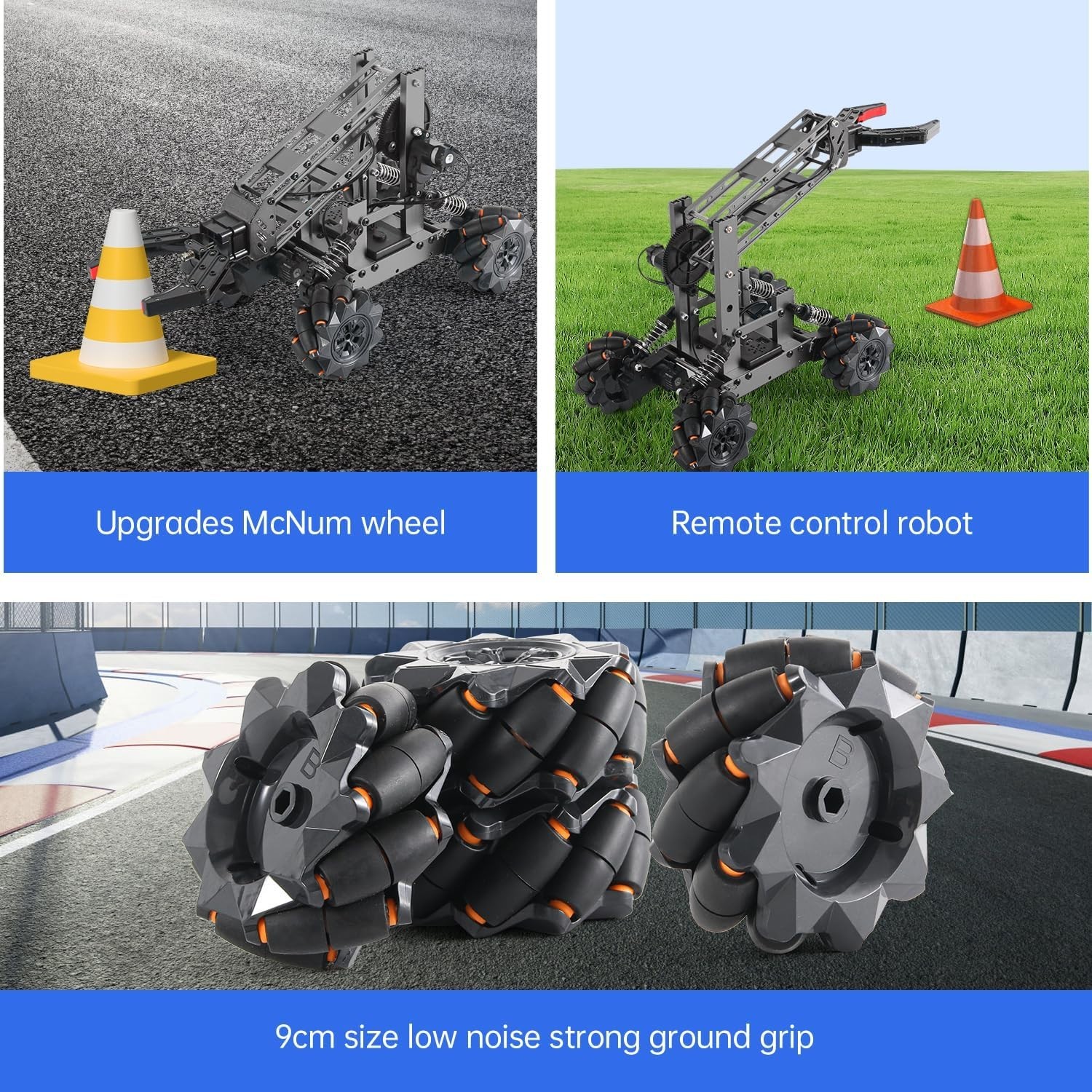 Smart Robot Arm Kit,2-in-1 Science Kits with 4-DOF Robotic Car,Elect…