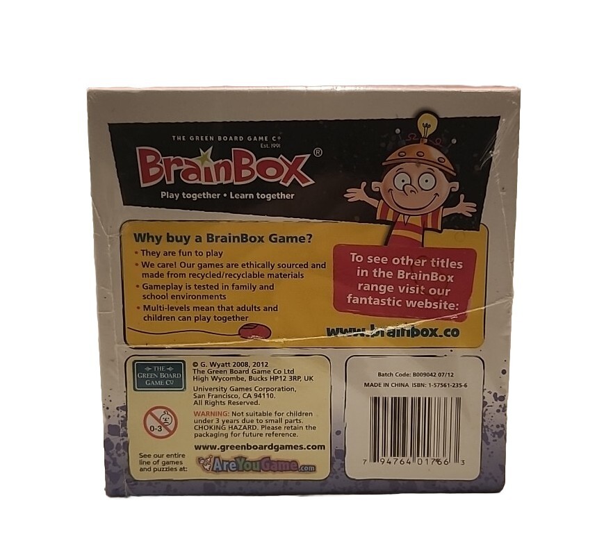 BRAIN BOX The USA 10 Minute Brain Challenge 2012 New Sealed University Games
