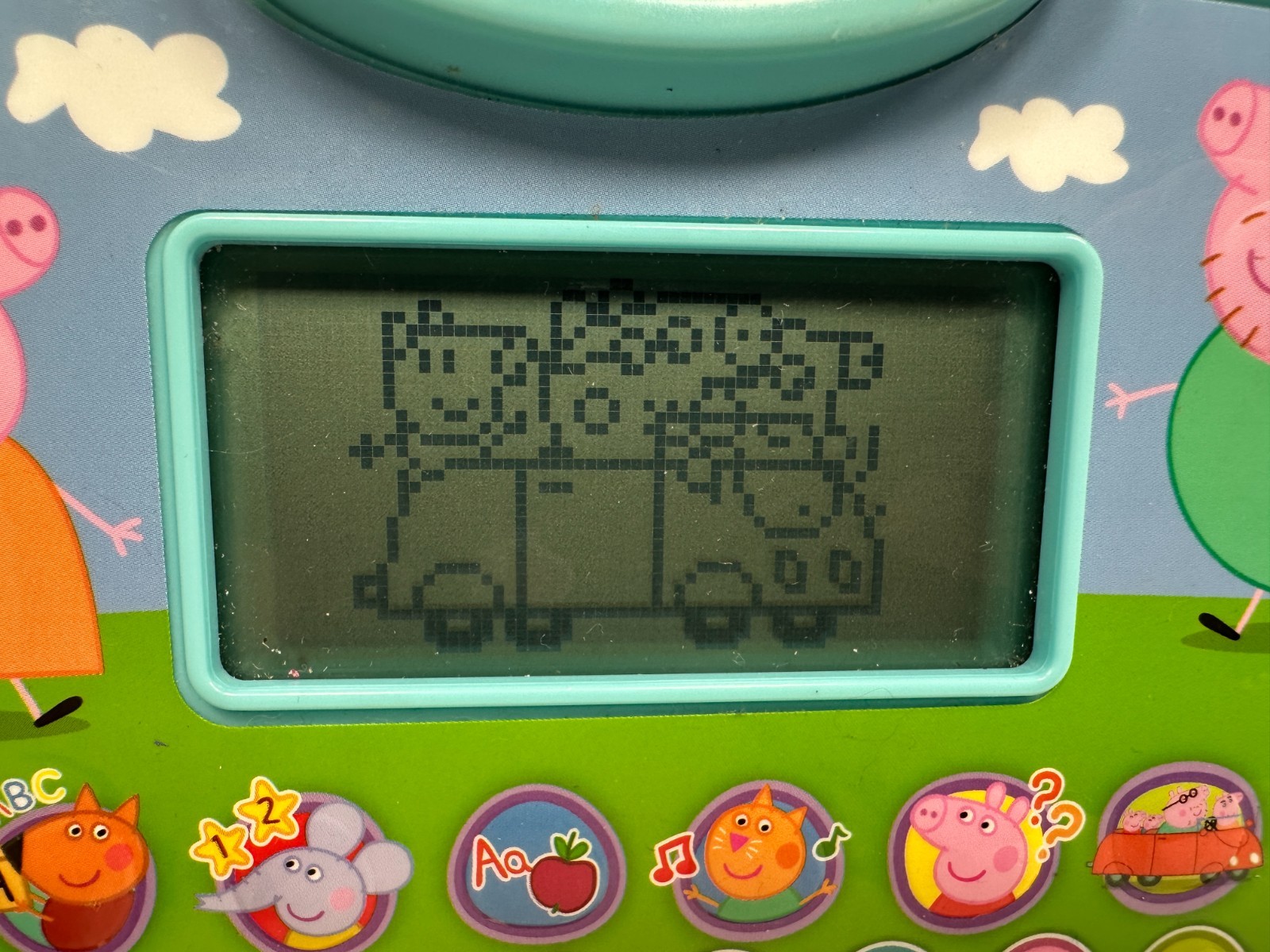VTech Peppa Pig Electronic Learning System Alphabet & Numbers Tablet WORKING