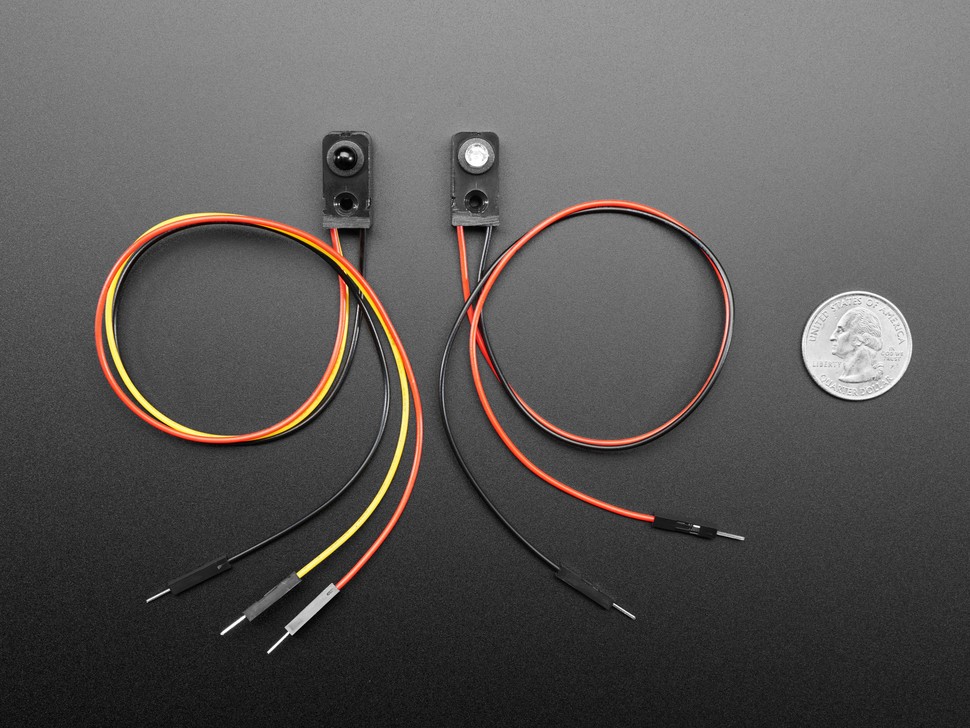 [Adafruit ADA-2168] IR Break Beam Sensor with Premium Wire Header Ends – 5mm LED