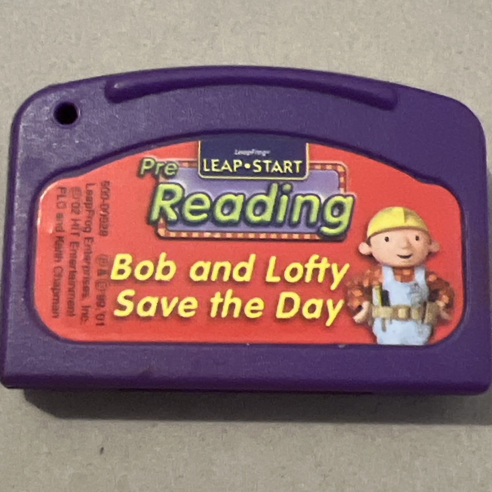 Leap Frog Game Leap Start Pre-Reading Bob and Lofty Save the Day Cartridge Only