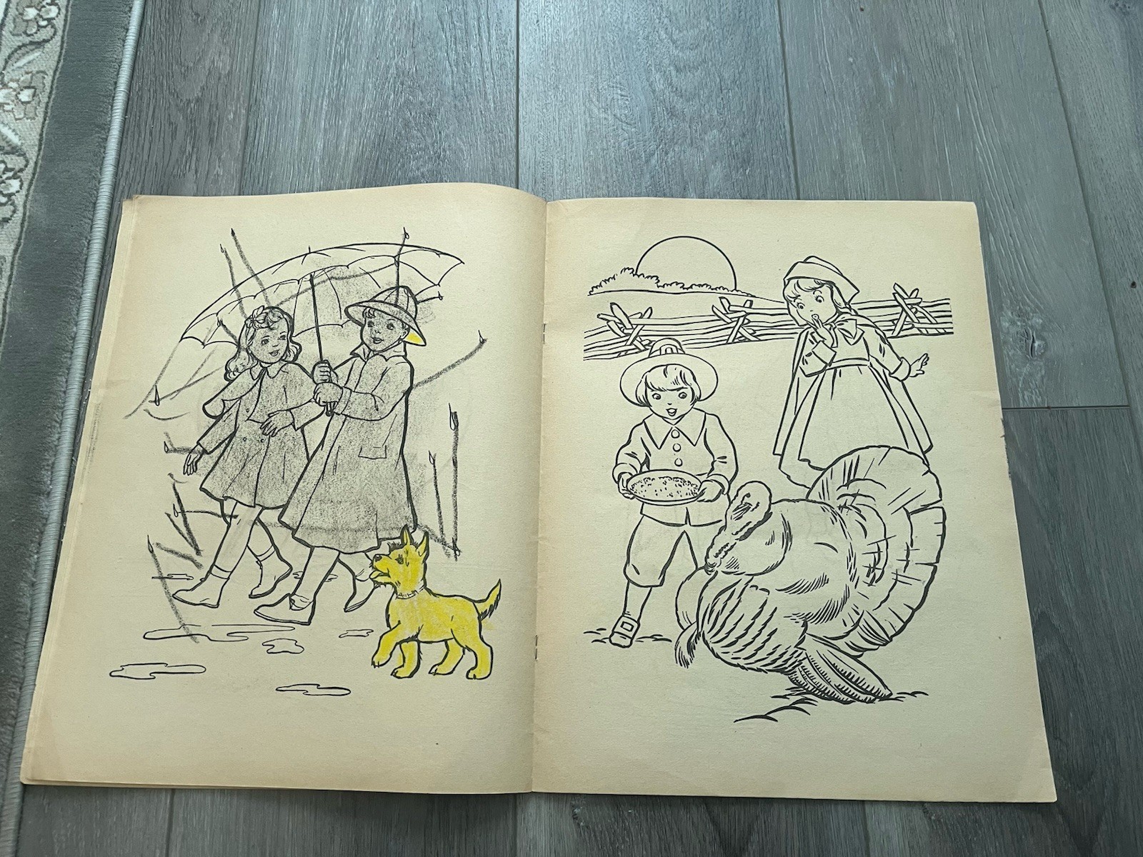 Vintage 1960s Little Wickers Coloring Book Rueben H Lilia Co