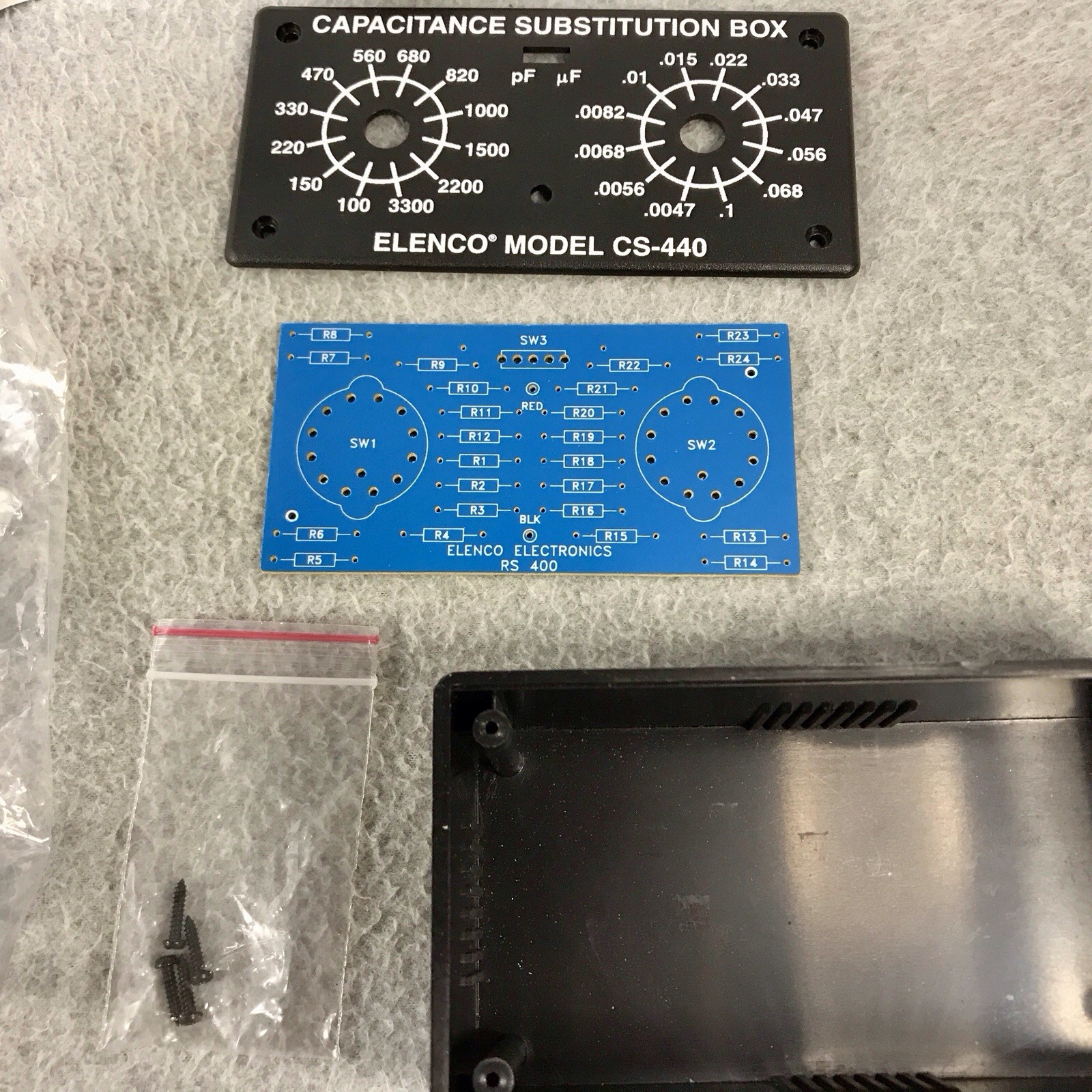 Elenco Capacitance Substitution Box Model K-38 CS-440 Unassembled Project Kit