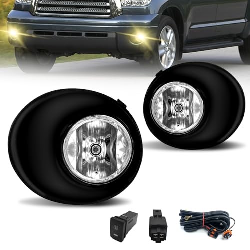 Fog Lights Compatible With 2007-2013 Tundra Front Bumper Lights Driving Fog
