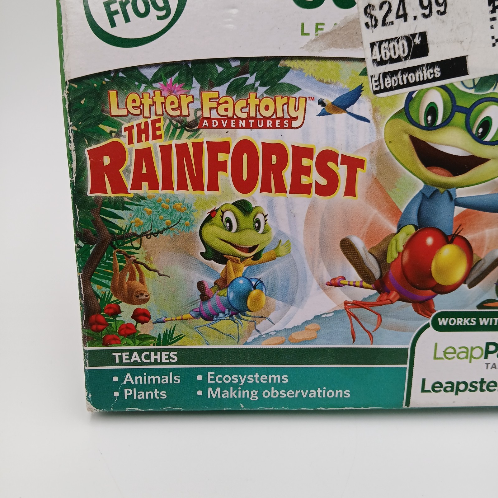 Leap Frog Letter Factory The Rainforest Leap Pad Leapster GS Science Game NOS