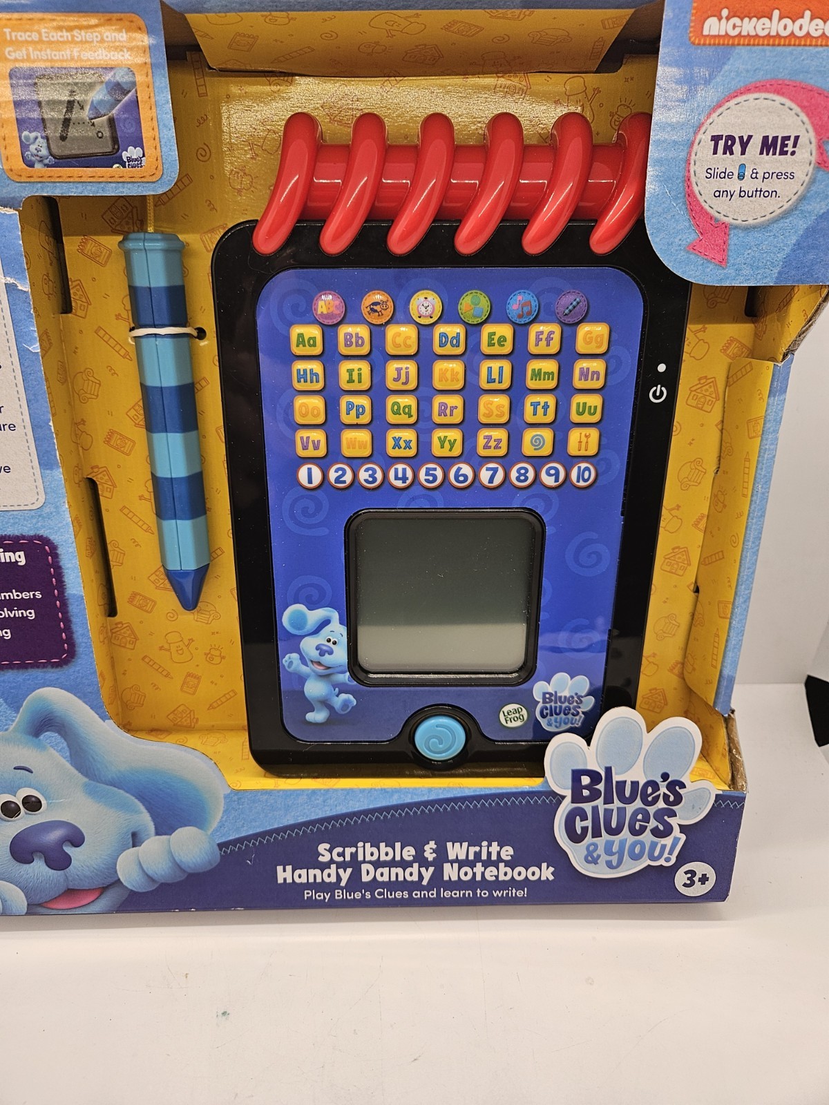 New LeapFrog Blue’s Clues and You! Scribble and Write Handy Dandy Notebook