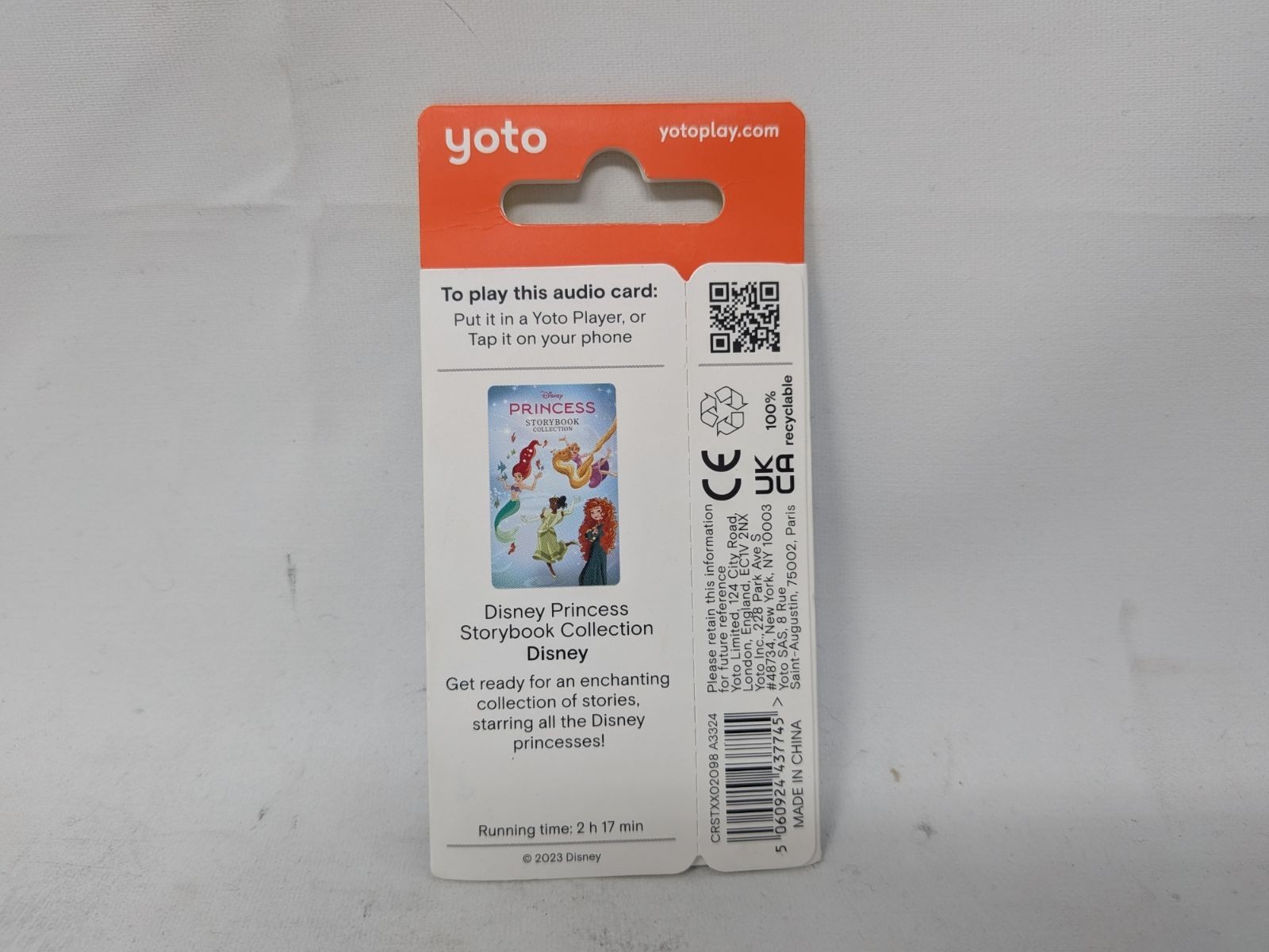 YOTO Card Bundle:Disney Princess Storybook Collection,5min Girl Power Audio Card