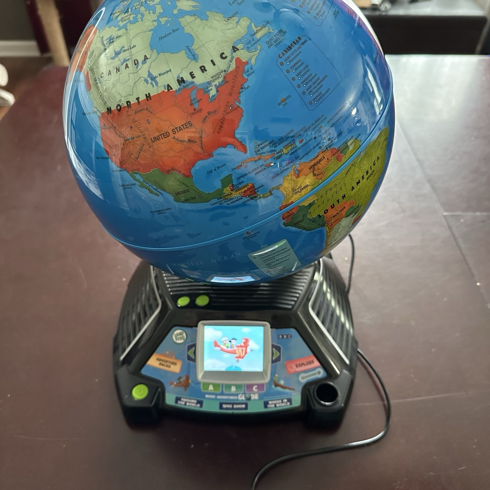 LeapFrog Magic Adventures Globe Interactive World Navigation Toy Fully Tested