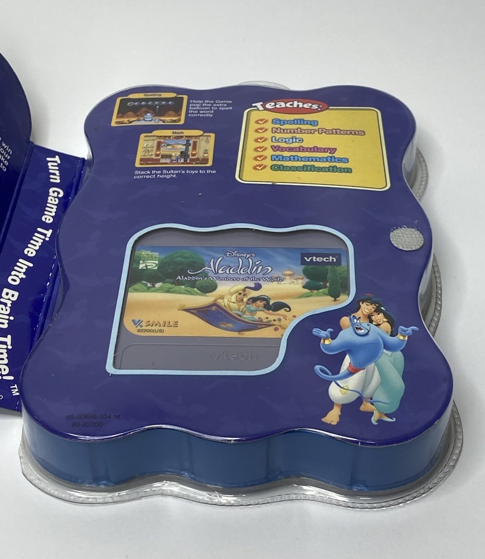 NEW Vtech Smartridge Aladdin’s Wonders of the World Cartridge V Smile Disney