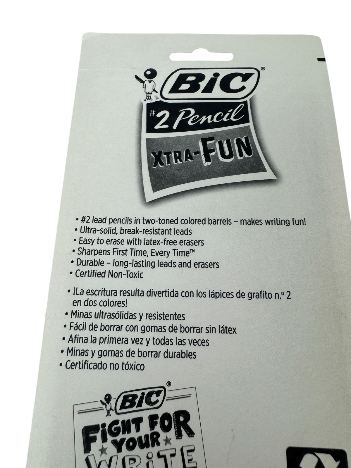 BIC #2 Pencil XTRA-FUN Pencils 8-Count Pack (Lot of 2) Break-Resistant Lead