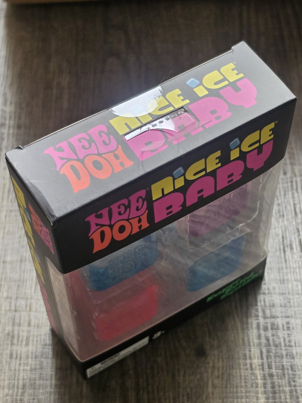 NeeDoh Nice Ice Baby 4 pack, Set of Four Nee Doh Mini Nice Cube Pink Blue Purple