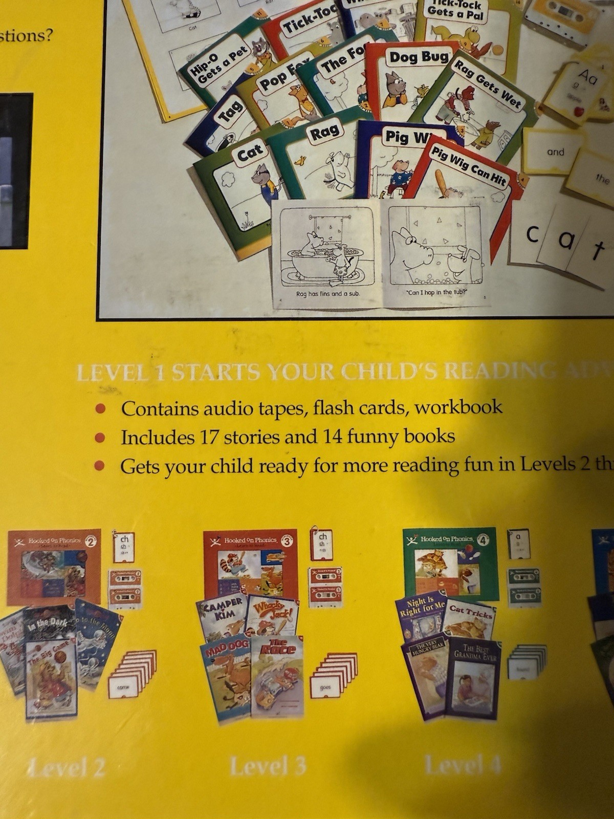 Vintage Hooked on Phonics Learn to Read Level 1 Kit