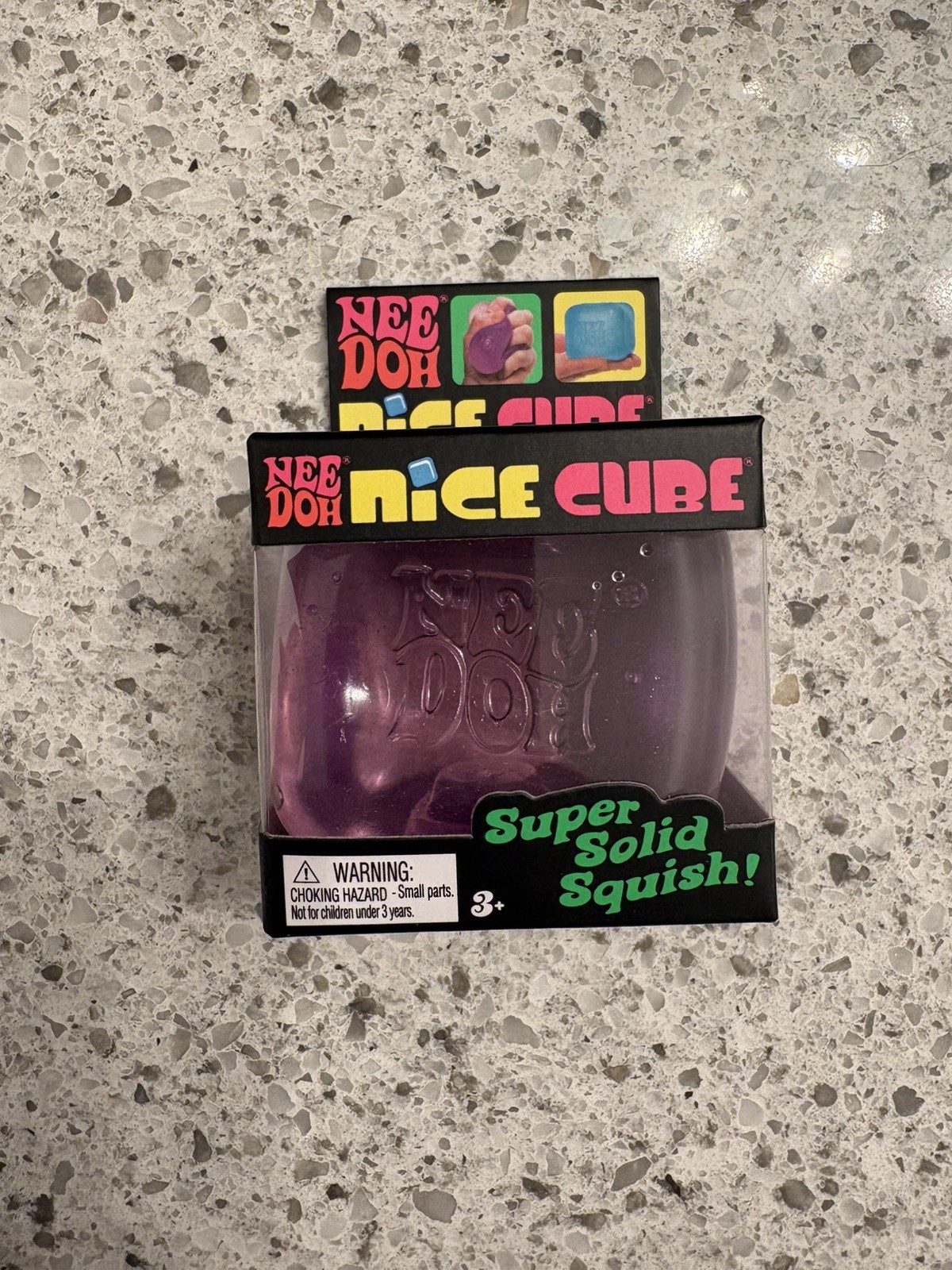 NeeDoh Nice Cube Purple – Sensory Squeeze Toy for Ages 3+ – 2.25″ Relaxation
