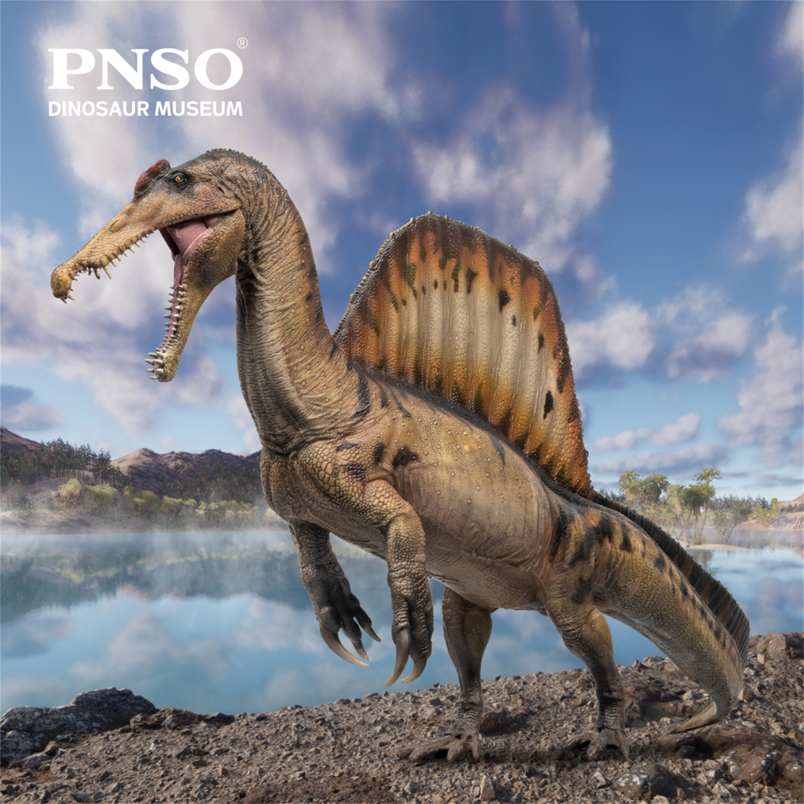 PNSO 19 Spinosaurus AYMEN Model Dinosaur Museums Series Scientific GK Decoration
