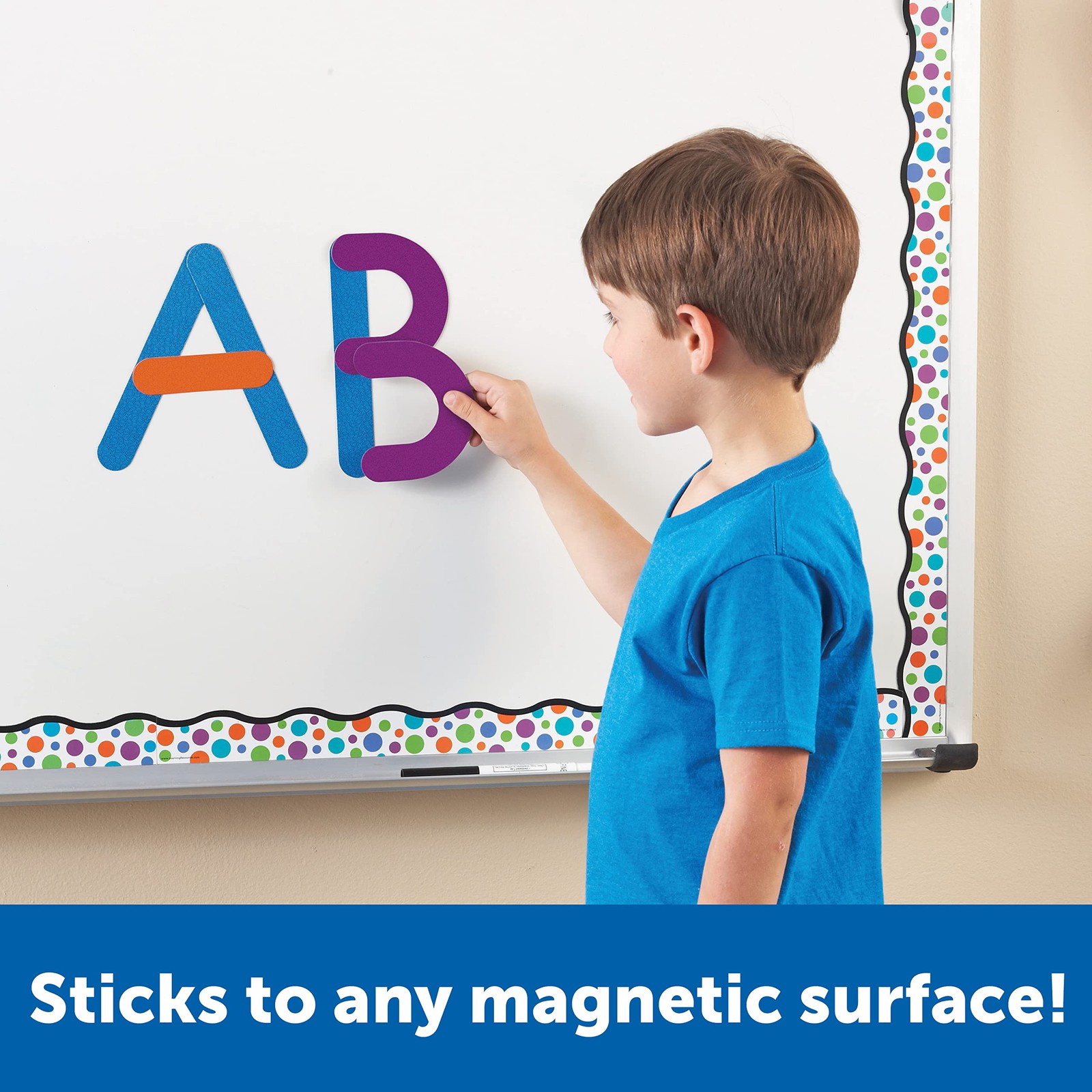 Learning Resources Giant Magnetic Letter Construction – Alphabet Magnets Letter