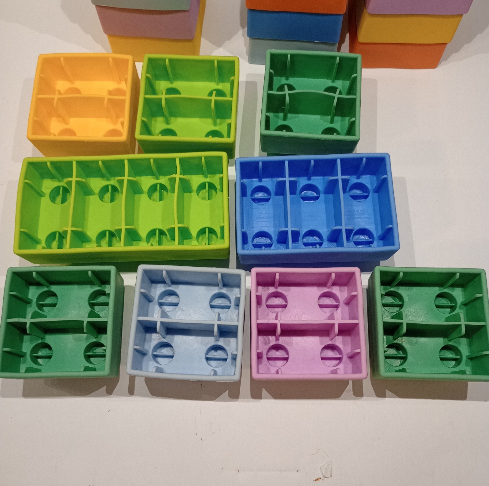 Infantino Super Soft Baby 1st Building Blocks Multicolor, 25 Blocks Boys & Girls