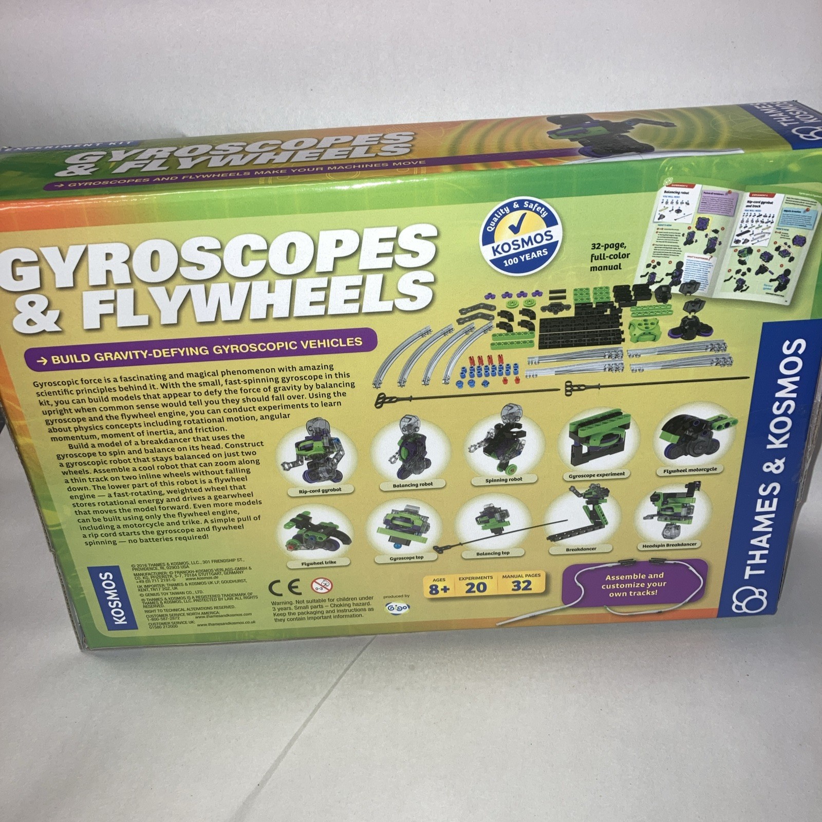 Gyroscopes & Flywheels Thames & Kosmos Science Experiment Kit Physics 665106