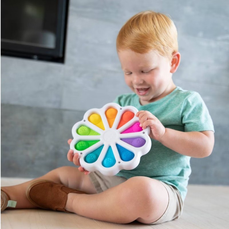 Dimpl Digits Toy: Language Skills, Shapes and Colors, Memory Skills, Silicone