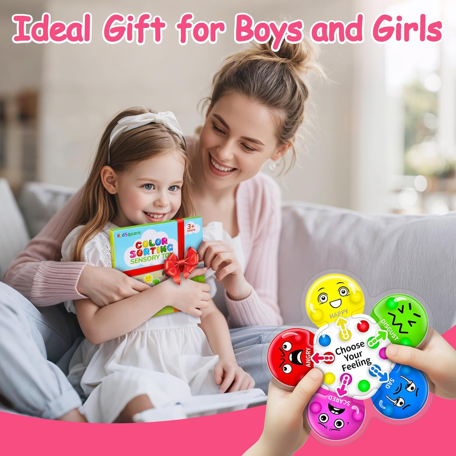 Color Sorting Sensory Toys for Kids with Autism, Autistic 5-7, Gifts for Kids, F