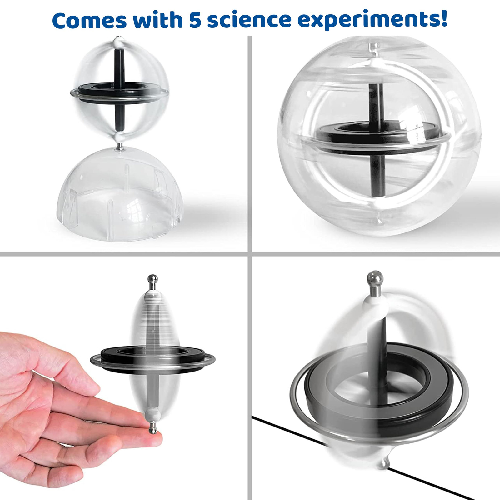30 Inch Gyroscope Toy Physics Experiment Kit for Motion Forces and Gravity