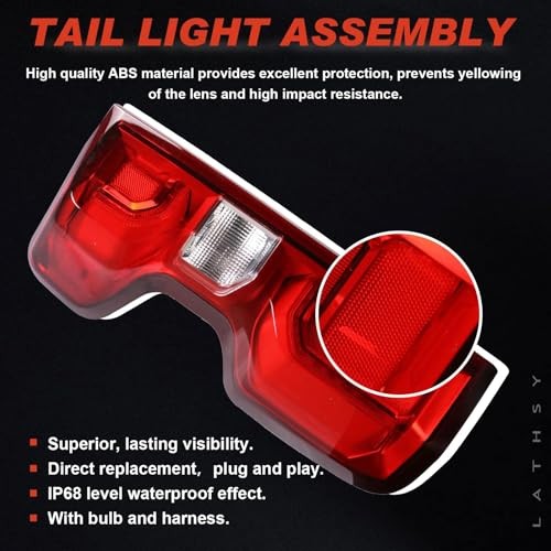 LED Tail Light Compatible With 2019-2023 Chevy Right Passenger Side Led Type