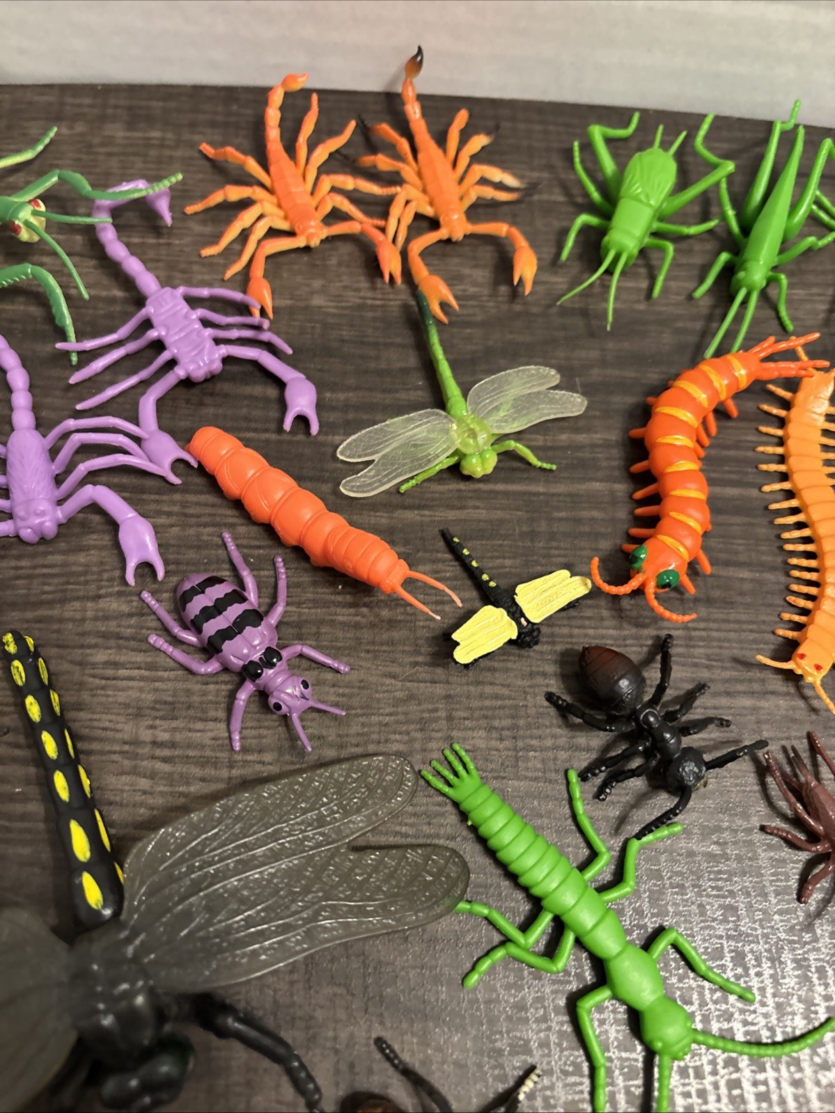 Lot of 80+ Rubber Plastic Insects Bugs Toy Figures Spider Beetle Lizards Moth