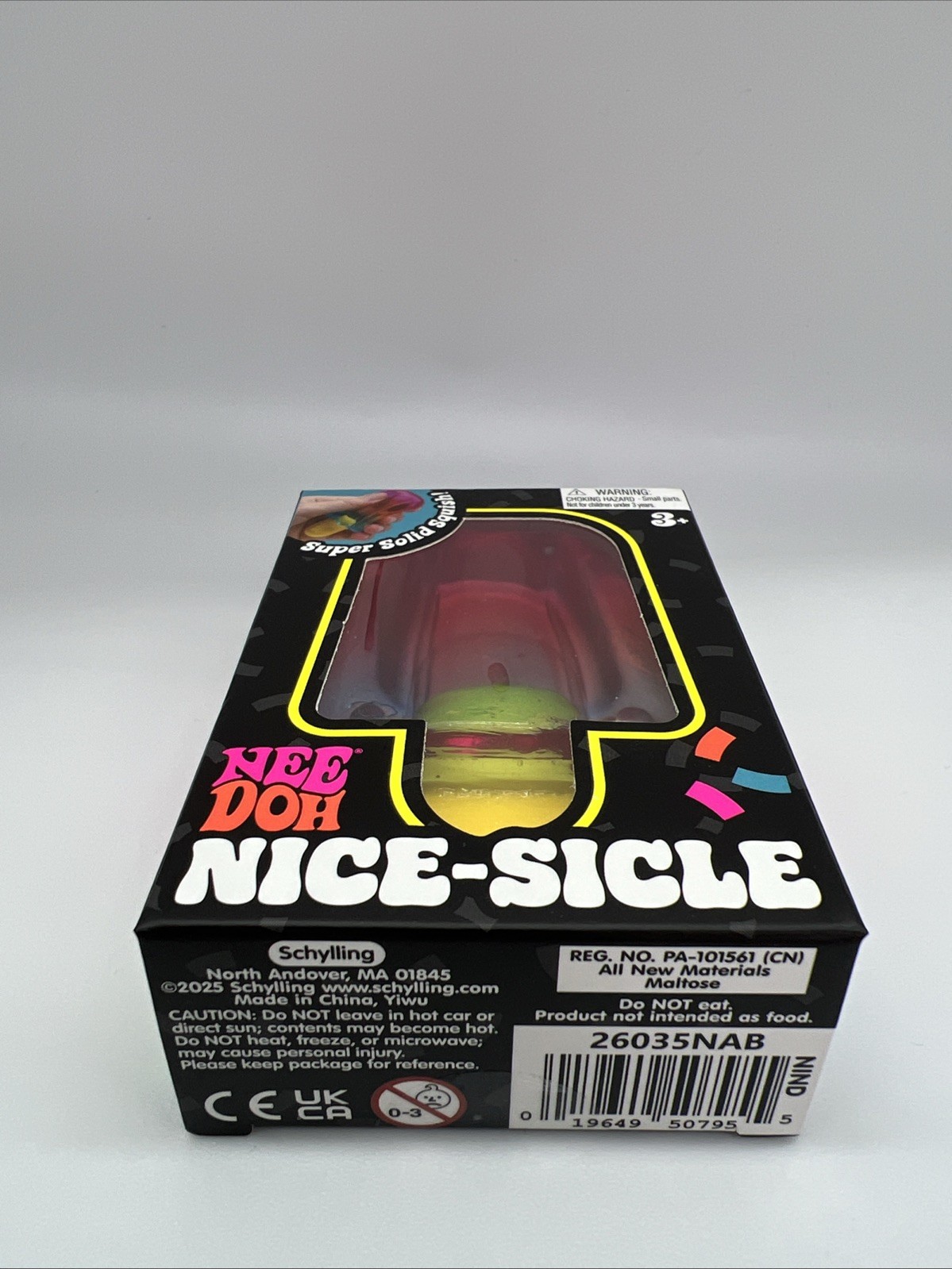 RARE MISPRINT! 😮 Nee Doh Nice-Sicle Popsicle NEEDOH -Red, White, and Blue ERROR