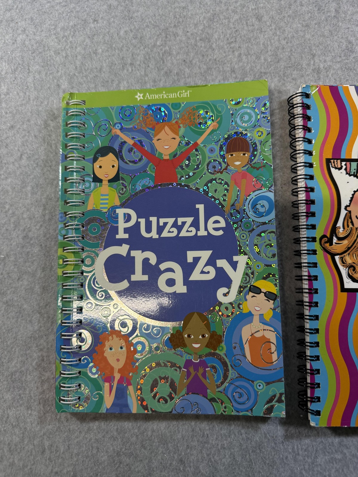 American Girl Crazy Brain Waves Puzzle Book Lot Riddles Crosswords Mazes Kids