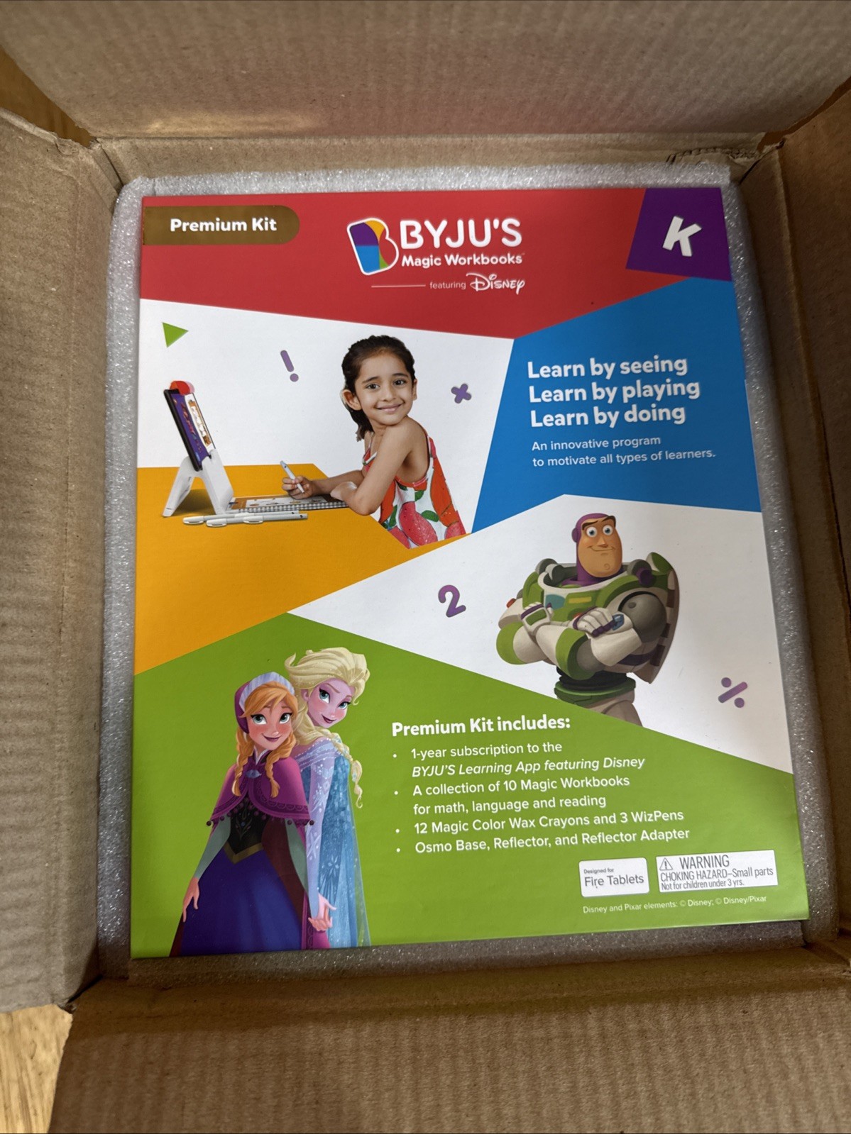 BYJU’S Learning Kit: Disney,Kindergarten Premium Edition App +10 Workbooks 4-6