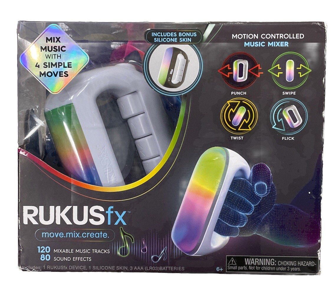 RUKUS fx Handheld Motion Controlled Music Mixer Electronic Game NIB