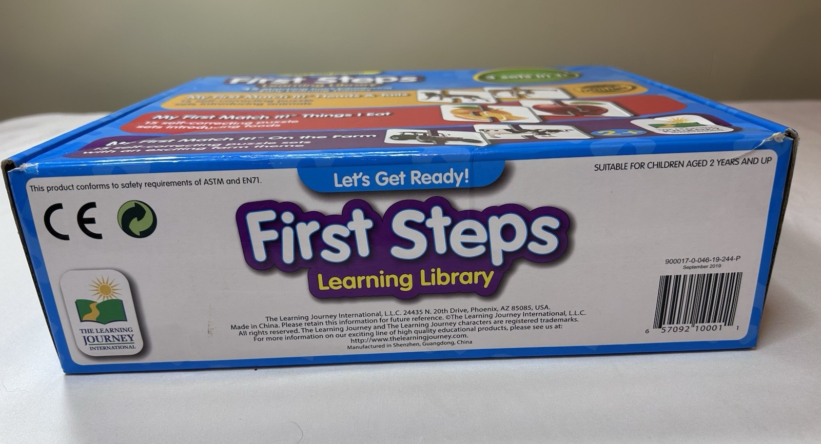 First Steps Learning Library Let’s Get Ready ANIMALS FOOD FARM 3-in-1 Puzzle