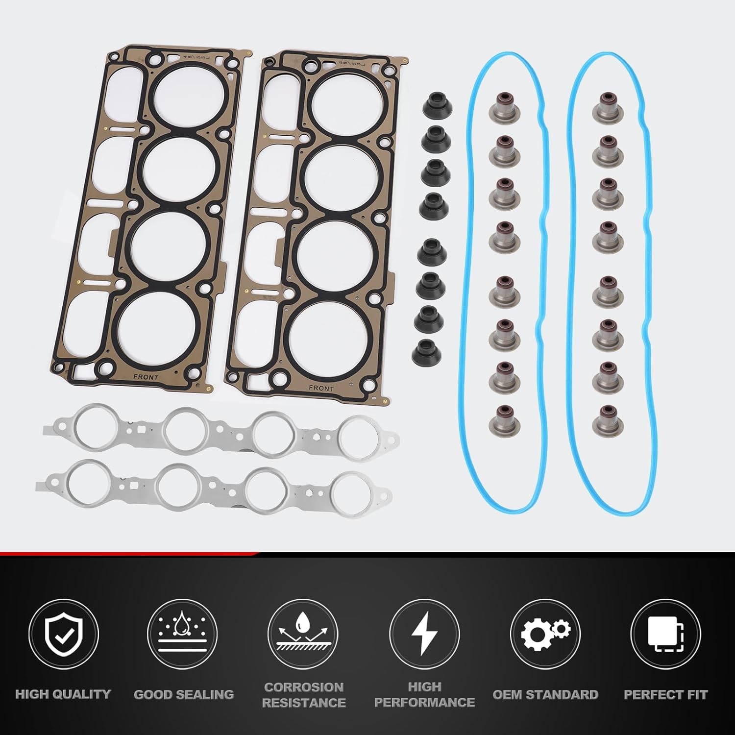 Chevy 5 3 4 8 Full Cylinder Head Engine Gasket Kit Compatible 2002-2011