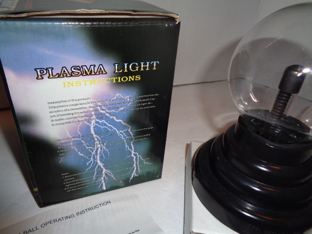 USB Plasma Light Ball, Battery Powered, In Box Working