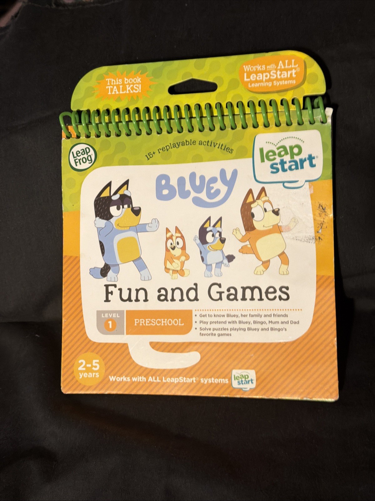 Bluey Fun and Games Activity Book for LeapStart Interactive Learning Systems