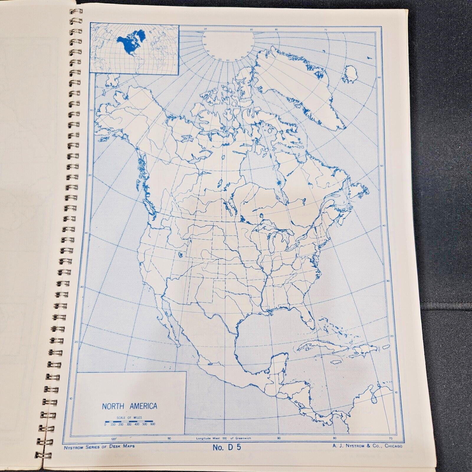 Nystrom Desk Outline Maps Sample Copies (Rare)